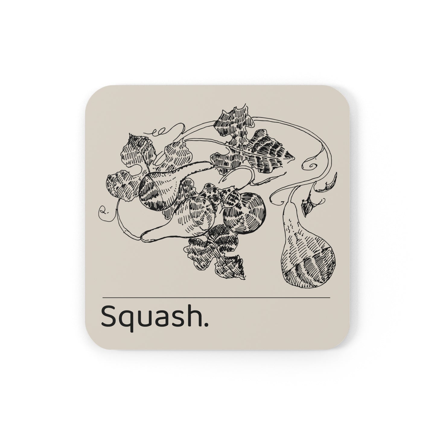 Squash Coaster (Set of 4)