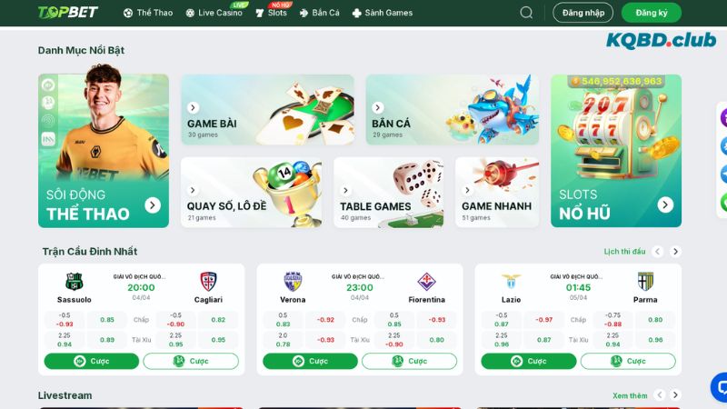 TOPBET được biết là một trong những điểm đến hàng đầu trong thế giới cá cược trực tuyến TOPBET được biết là một trong những điểm đến hàng đầu trong thế giới cá cược trực tuyến